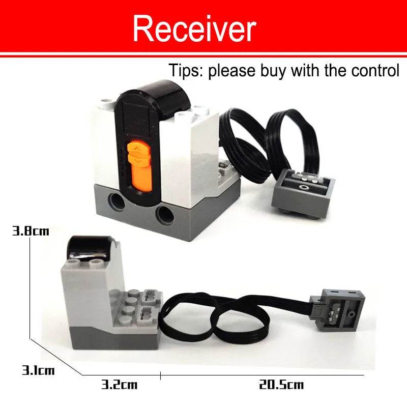 Technical Motor Parts Multi Power Functions 8293 8883 Tool Servo Train Motor PF Model Sets Compatible Building Blocks - ToylandEU