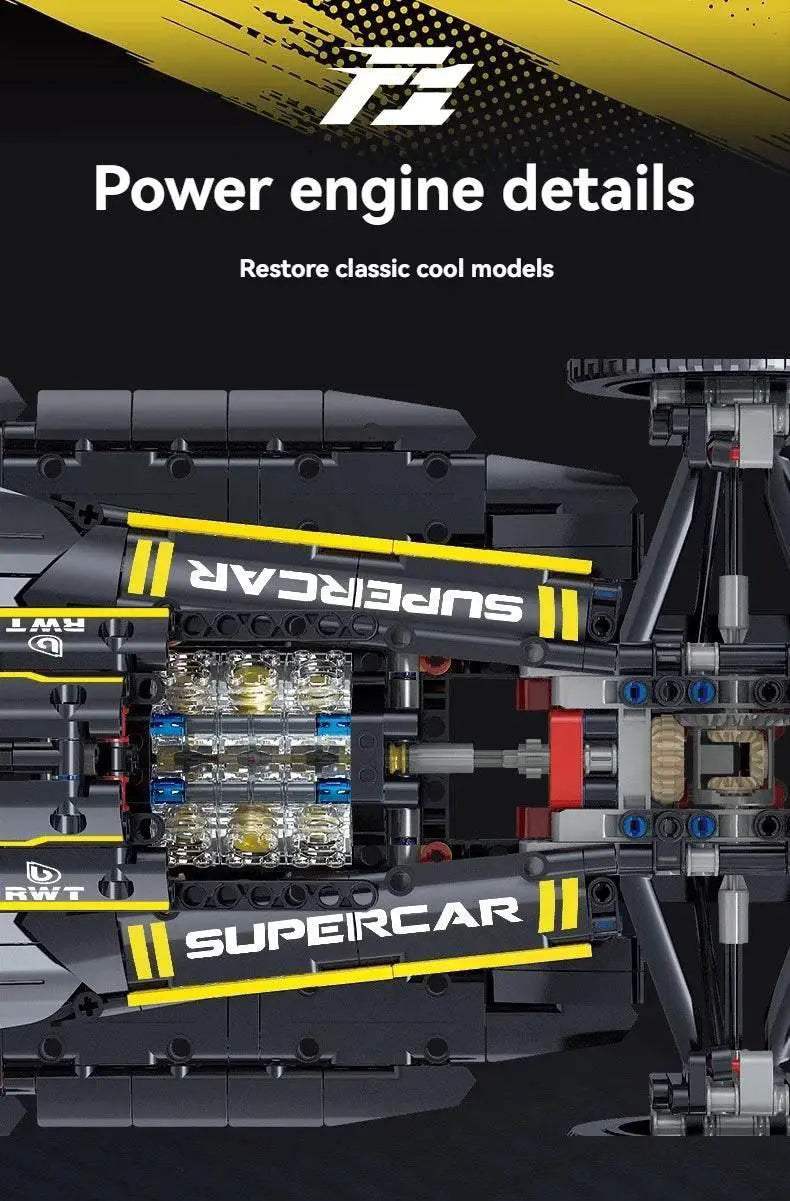 Technical Super Racing 1:8 Formula Building Block Renault F1 Kit - ToylandEU