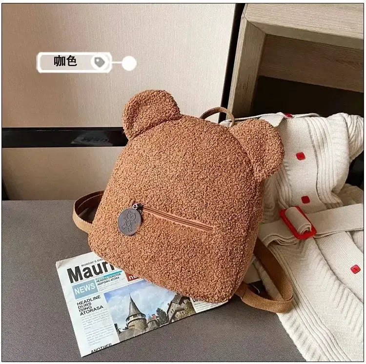 Teddy Bear Kids Backpack Cartoon Design With Ear Details - ToylandEU