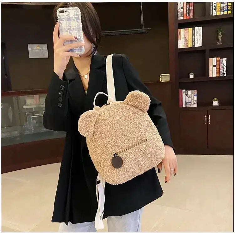 Teddy Bear Kids Backpack Cartoon Design With Ear Details - ToylandEU