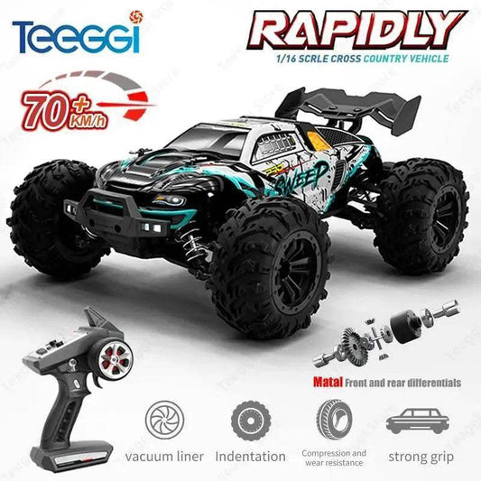  Teeggi 16101 PRO High Speed 1:16 RC Car With LED Light -  ToylandEU™