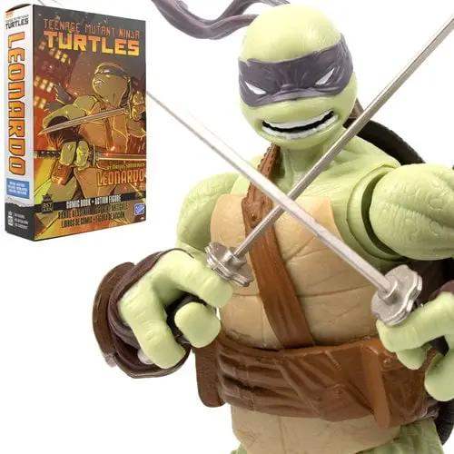 Teenage Mutant Ninja Turtles BST AXN IDW Action Figure and Comic Book Set - Select Figure(s) - ToyShnip