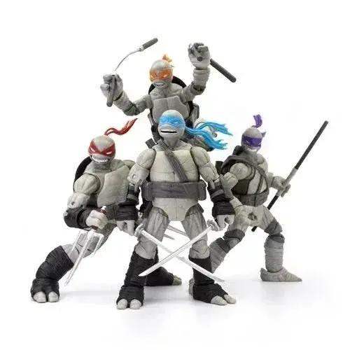 Teenage Mutant Ninja Turtles BST AXN Turtles IDW Comic Black and White 5-Inch Action Figure 4-Pack - SDCC 2023 Exclusive - ToylandEU