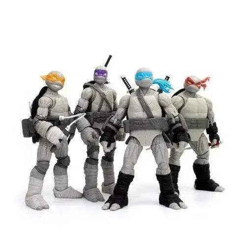 Teenage Mutant Ninja Turtles BST AXN Turtles IDW Comic Black and White 5-Inch Action Figure 4-Pack - SDCC 2023 Exclusive - ToylandEU