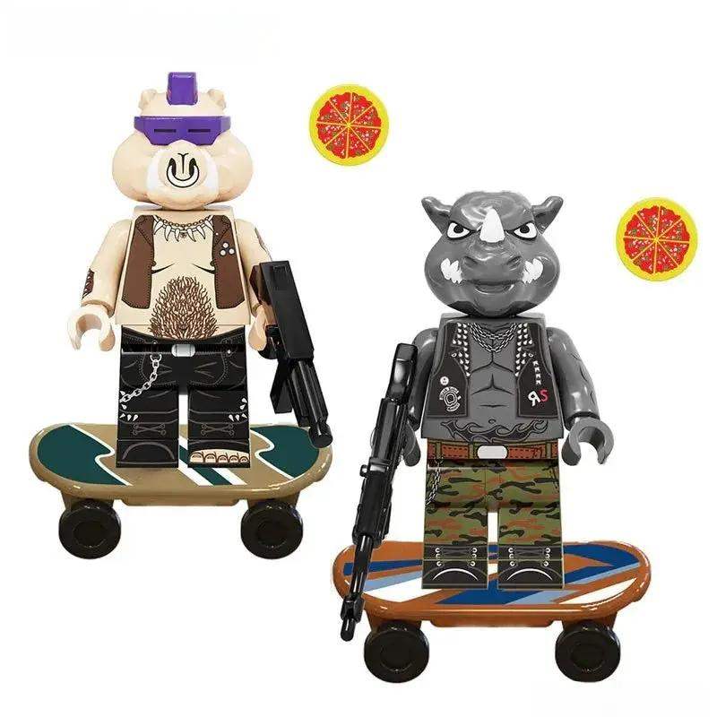  TMNT Bebop And Rocksteady Custom LEGO Minifigures Set -  ToylandEU™