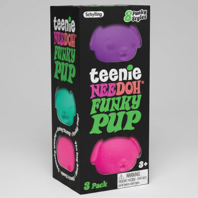 Teenie Nee Doh Pups | 3-Pack Random Colors | Toylandeu™