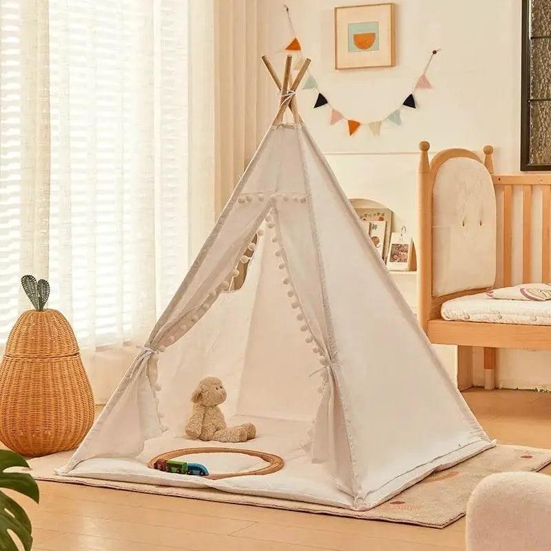  1.6m/1.3m Kid Tent Indoor Play House Wigwam Portable Teepee -  ToylandEU™