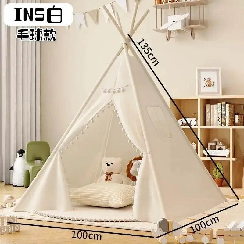  1.35M Kids Play Tent House Portable Tipi Teepee Castle -  ToylandEU™