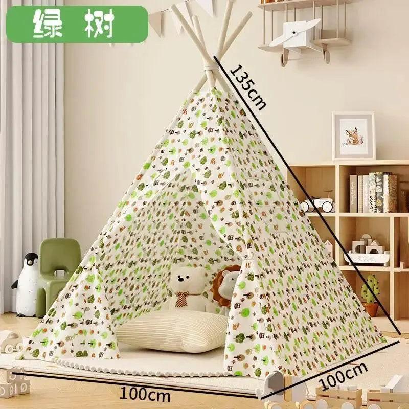  1.35M Kids Play Tent House Portable Tipi Teepee Castle -  ToylandEU™
