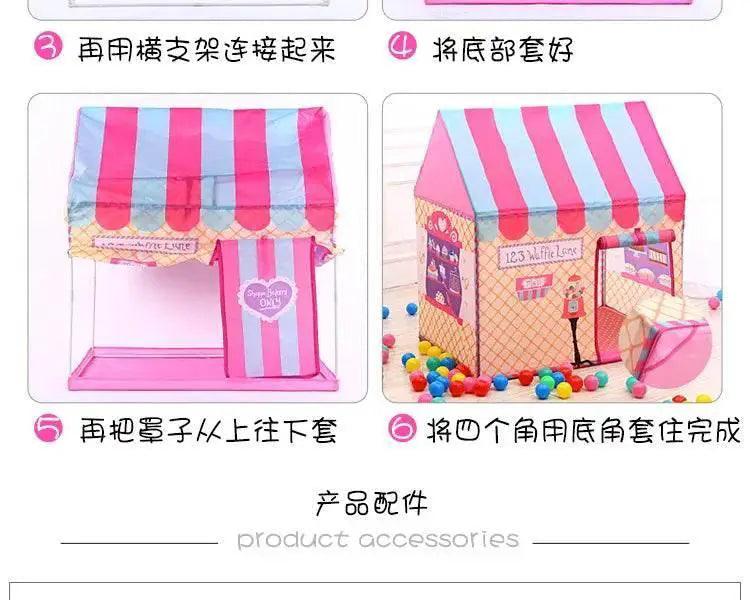  Portable Children Tent Cute Wigwam Folding Kids Tents Tipi -  ToylandEU™