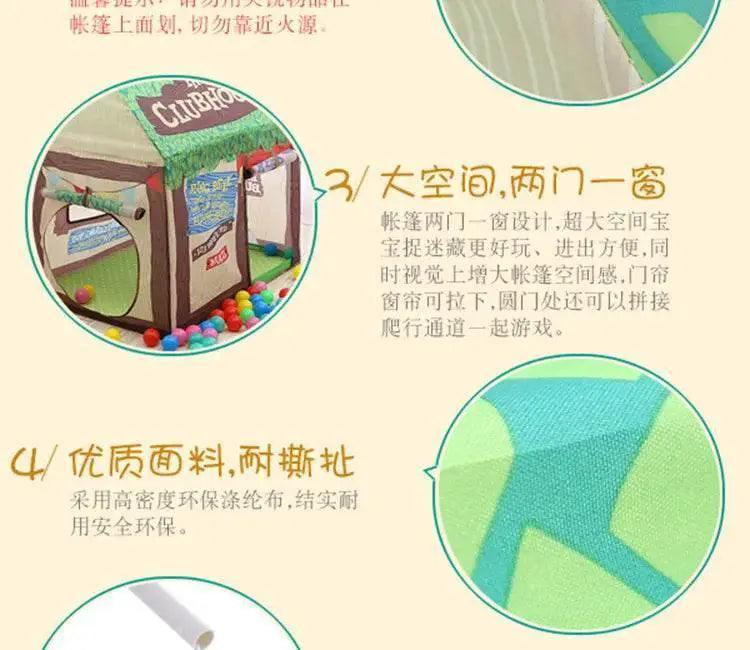  Portable Children Tent Cute Wigwam Folding Kids Tents Tipi -  ToylandEU™