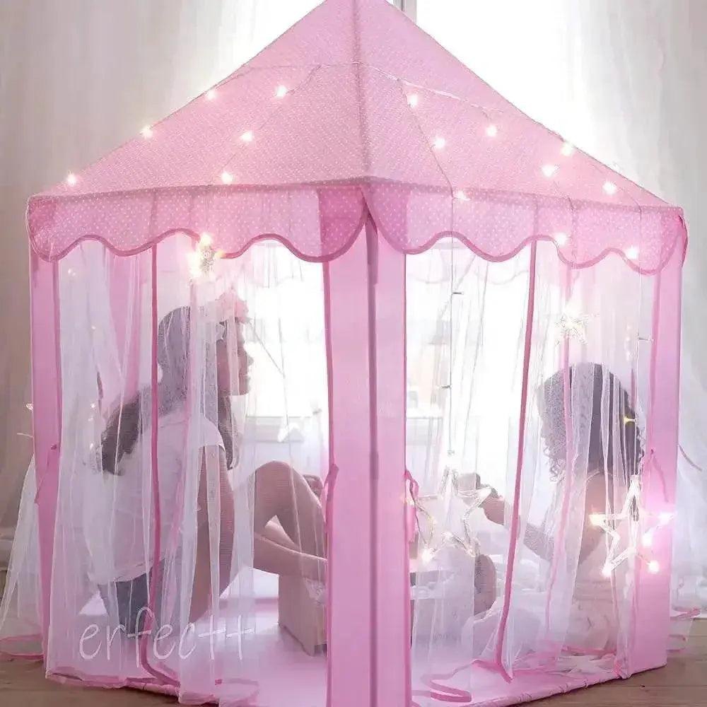  Portable Kids Toy Tipi Tent Princess Pink Girl Castle Play House -  ToylandEU™