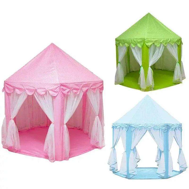  Portable Kids Toy Tipi Tent Princess Pink Girl Castle Play House -  ToylandEU™