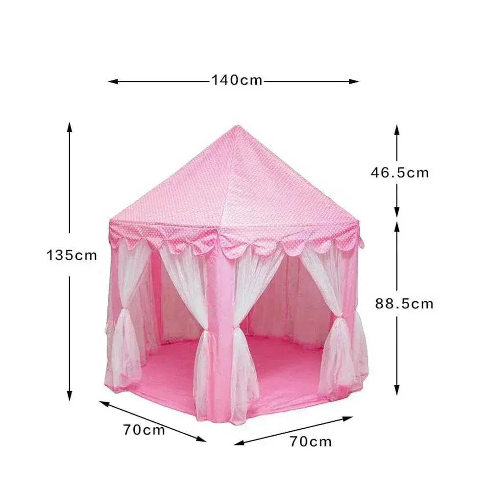  Portable Kids Toy Tipi Tent Princess Pink Girl Castle Play House -  ToylandEU™