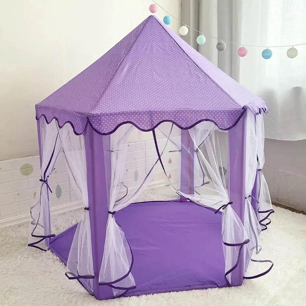  Portable Kids Toy Tipi Tent Princess Pink Girl Castle Play House -  ToylandEU™