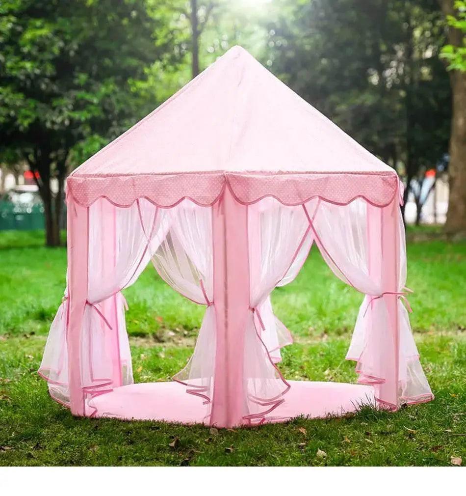  Portable Kids Toy Tipi Tent Princess Pink Girl Castle Play House -  ToylandEU™