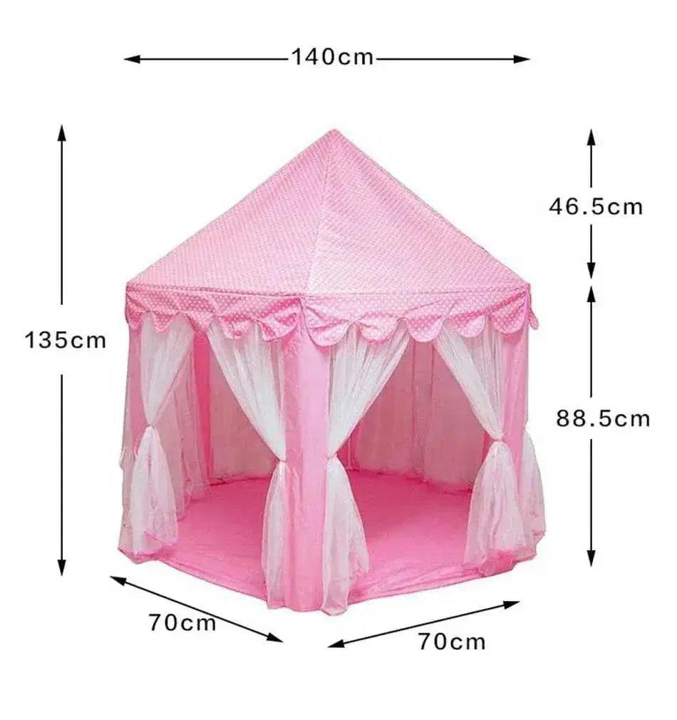  Portable Kids Toy Tipi Tent Princess Pink Girl Castle Play House -  ToylandEU™