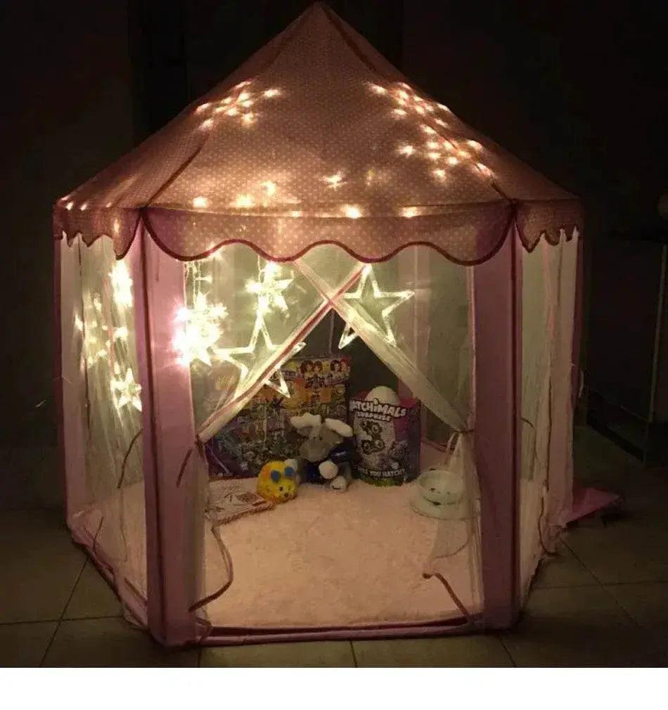  Portable Kids Toy Tipi Tent Princess Pink Girl Castle Play House -  ToylandEU™