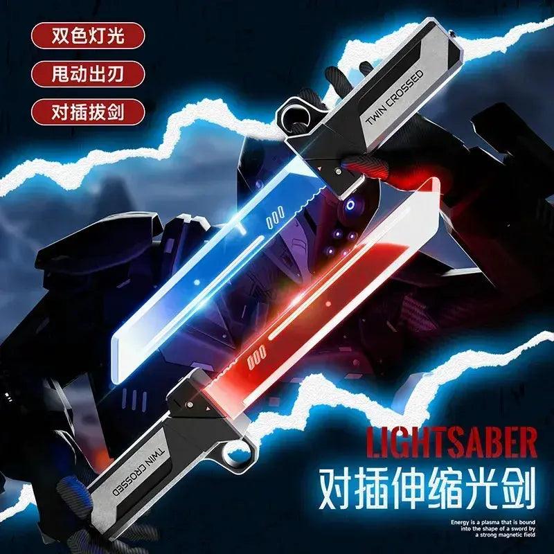  Telescopic Lightsaber Dual Color LED Lights Toy -  ToylandEU™