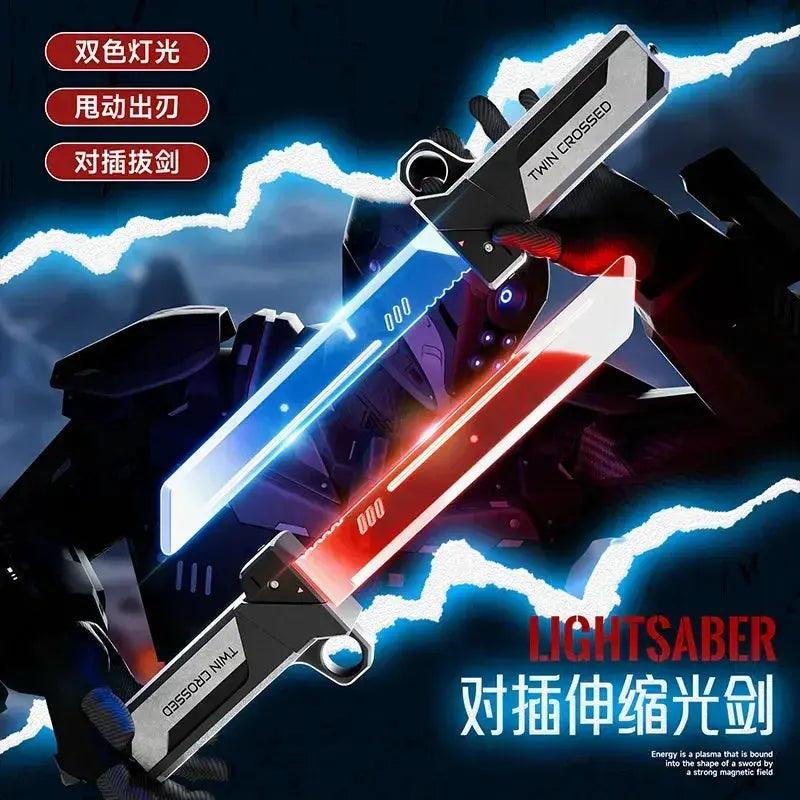  Telescopic Lightsaber Dual Color LED Lights Toy -  ToylandEU™