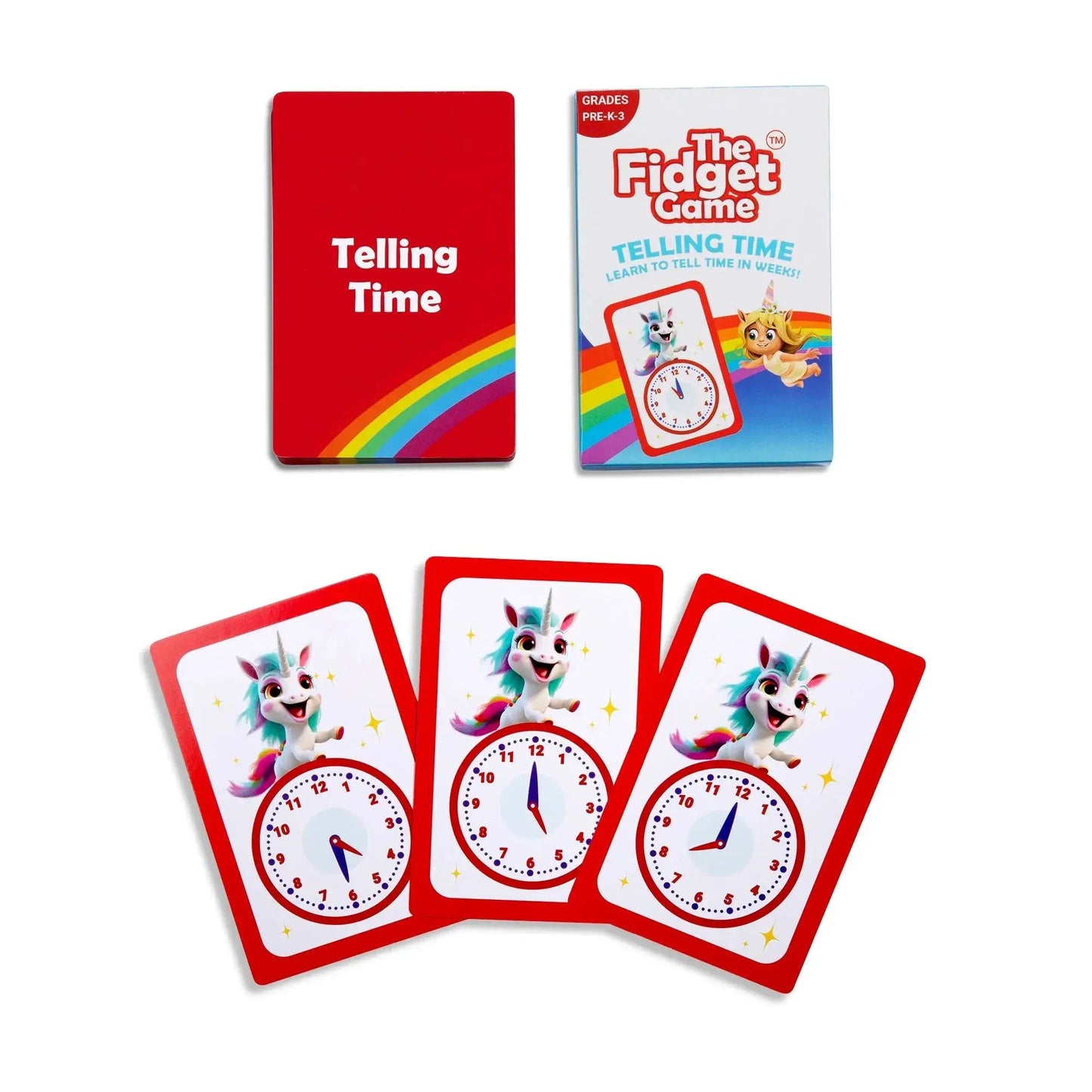 Telling Time Card Pack - The Fidget Games