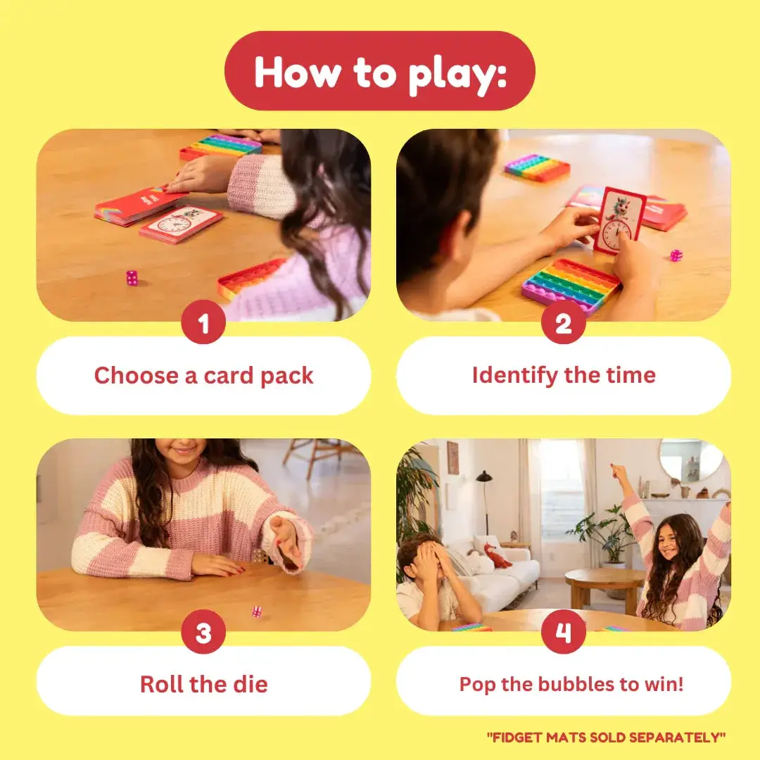 Telling Time Card Pack - The Fidget Games