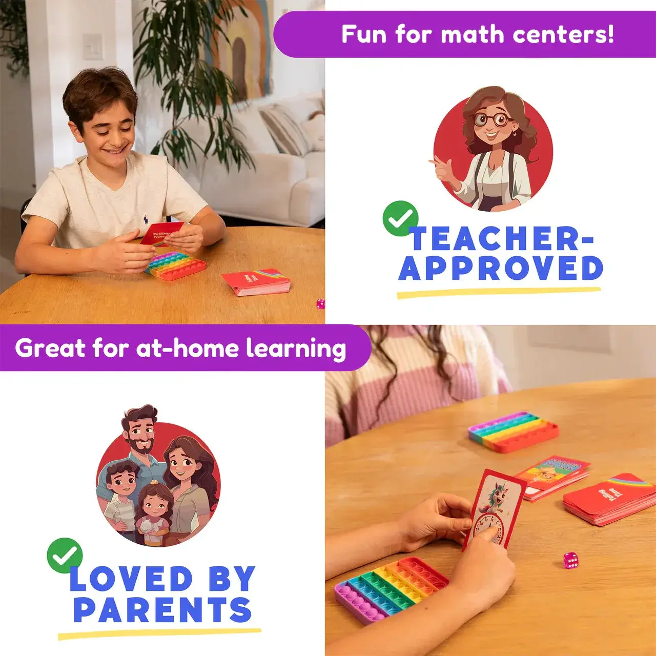 Telling Time Card Pack - The Fidget Games