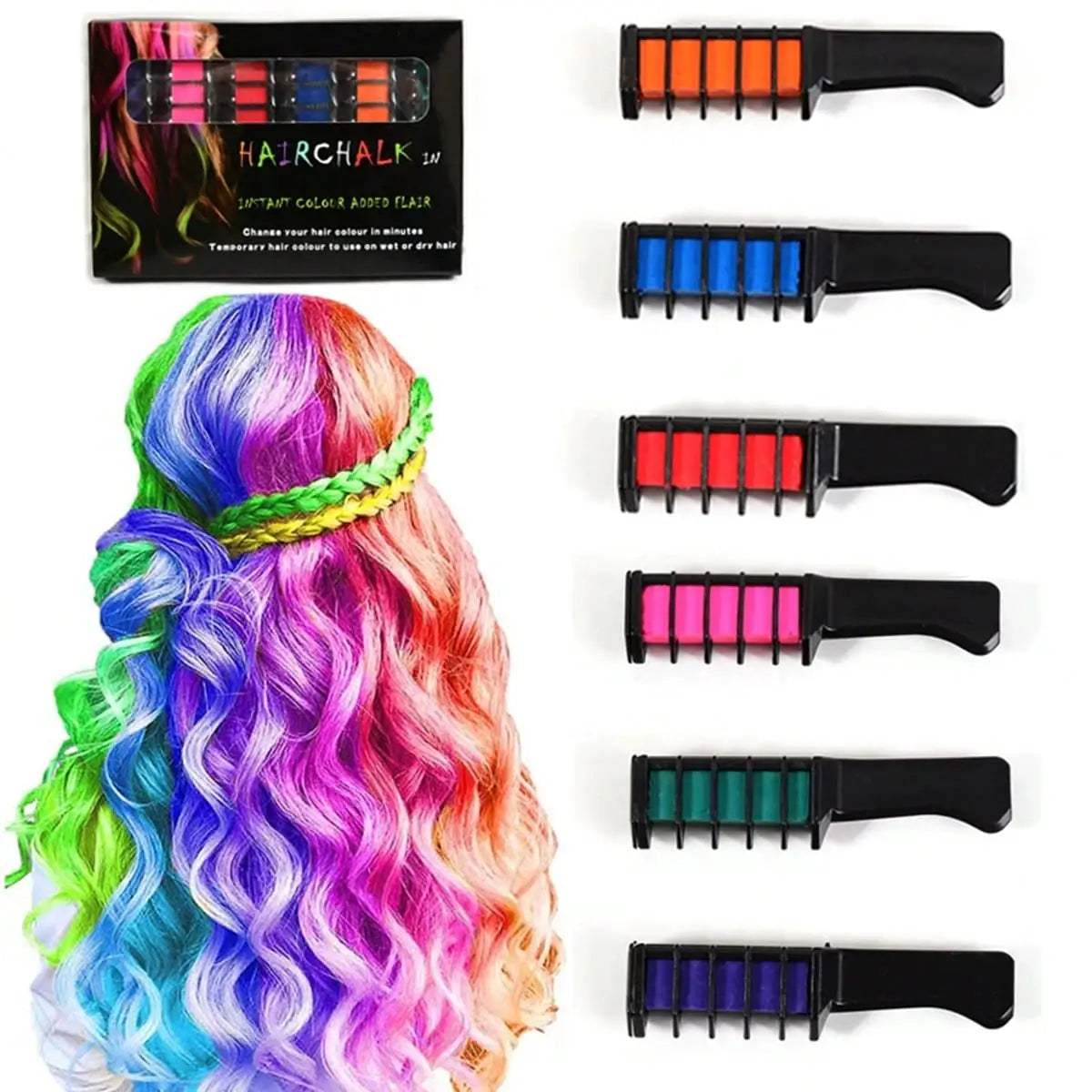  Temporary Hair Dye Set For Kids Washable Chalk -  ToylandEU™