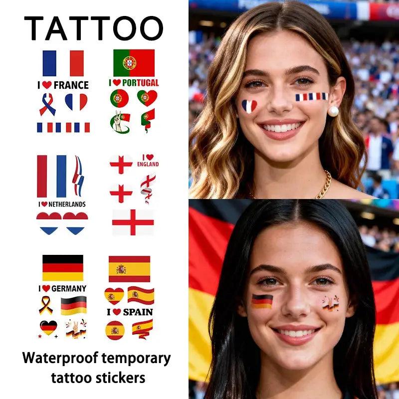  European Flag Temporary Tattoo Waterproof Long Lasting -  ToylandEU™