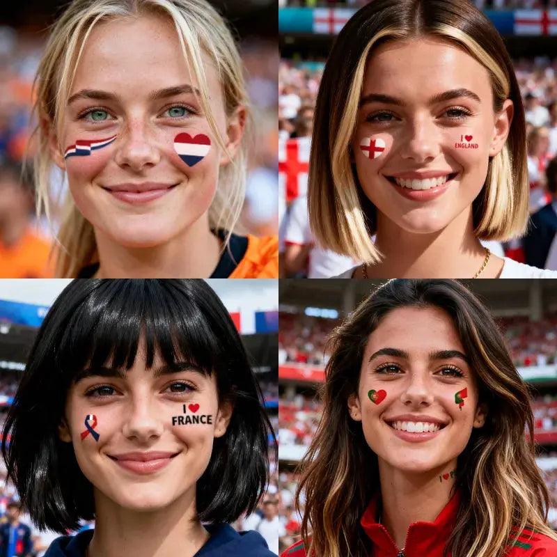  European Flag Temporary Tattoo Waterproof Long Lasting -  ToylandEU™
