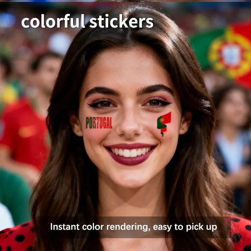  Portugal Flag Temporary Tattoo Waterproof Long Lasting -  ToylandEU™