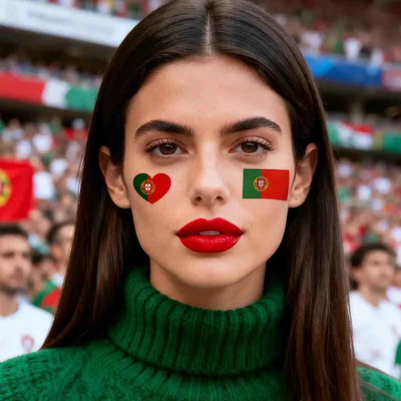  Portugal Flag Temporary Tattoo Waterproof Long Lasting -  ToylandEU™