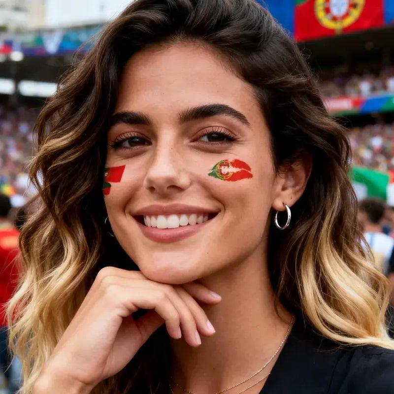  Portugal Flag Temporary Tattoo Waterproof Long Lasting -  ToylandEU™