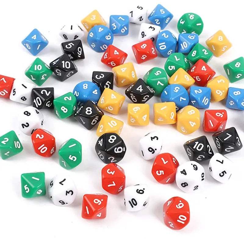 Ten Sided Dice Math Manipulatives For Classroom Learning - ToylandEU