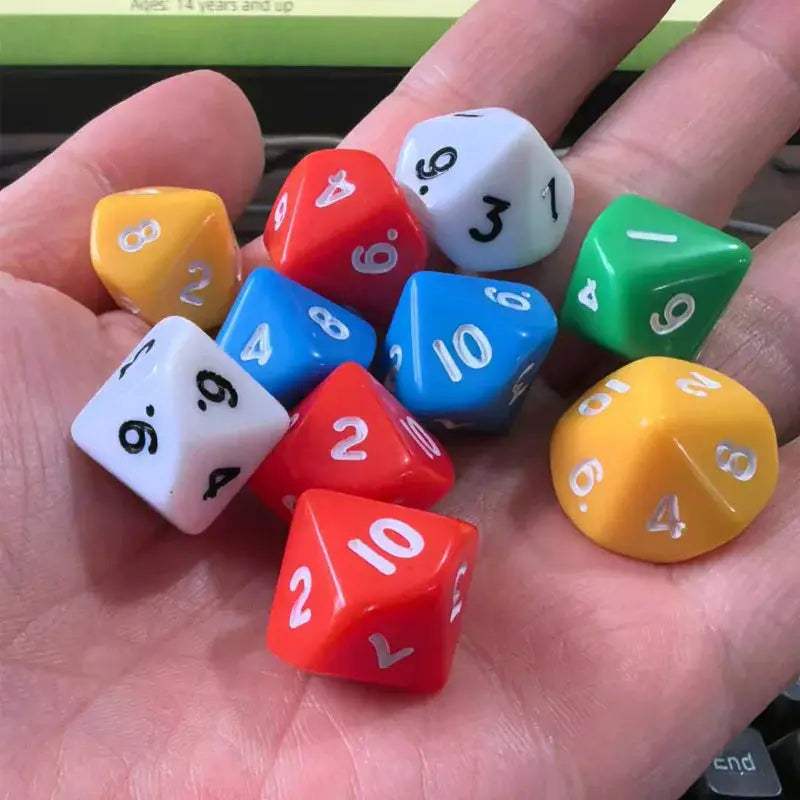 Ten Sided Dice Math Manipulatives For Classroom Learning - ToylandEU