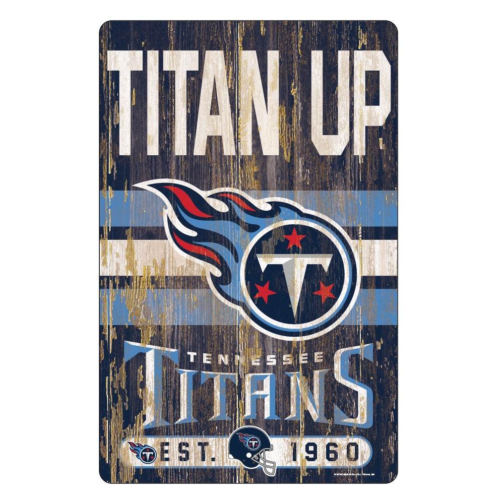 Tennessee Titans 11x17 Wood Slogan Sign By Wincraft - ToylandEU