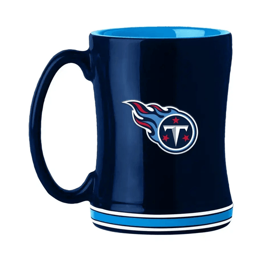  Tennessee Titans 14oz Sculpted Relief Coffee Mug Team Color -  ToylandEU™