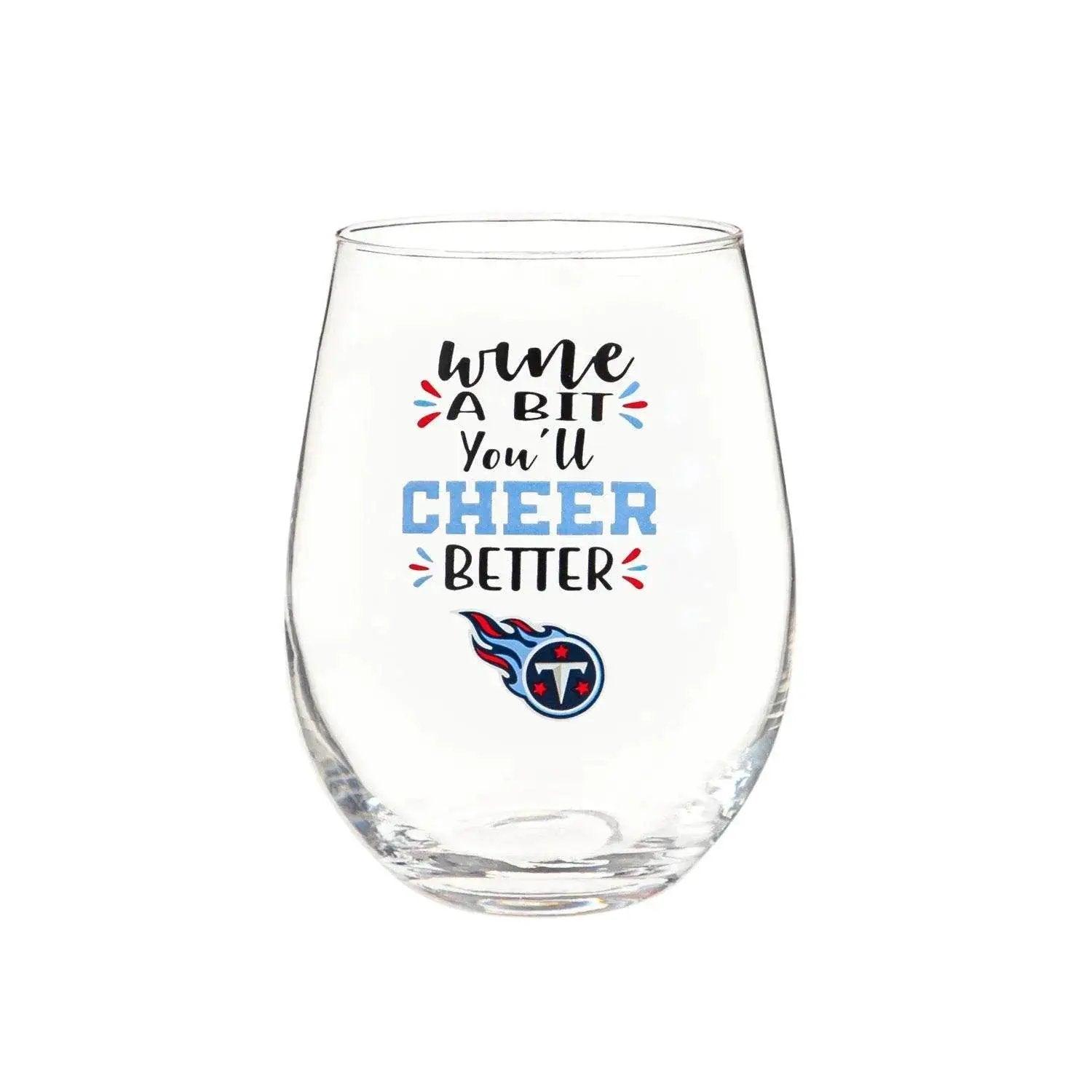  Tennessee Titans 17oz Stemless Wine Glass Gift Boxed -  ToylandEU™