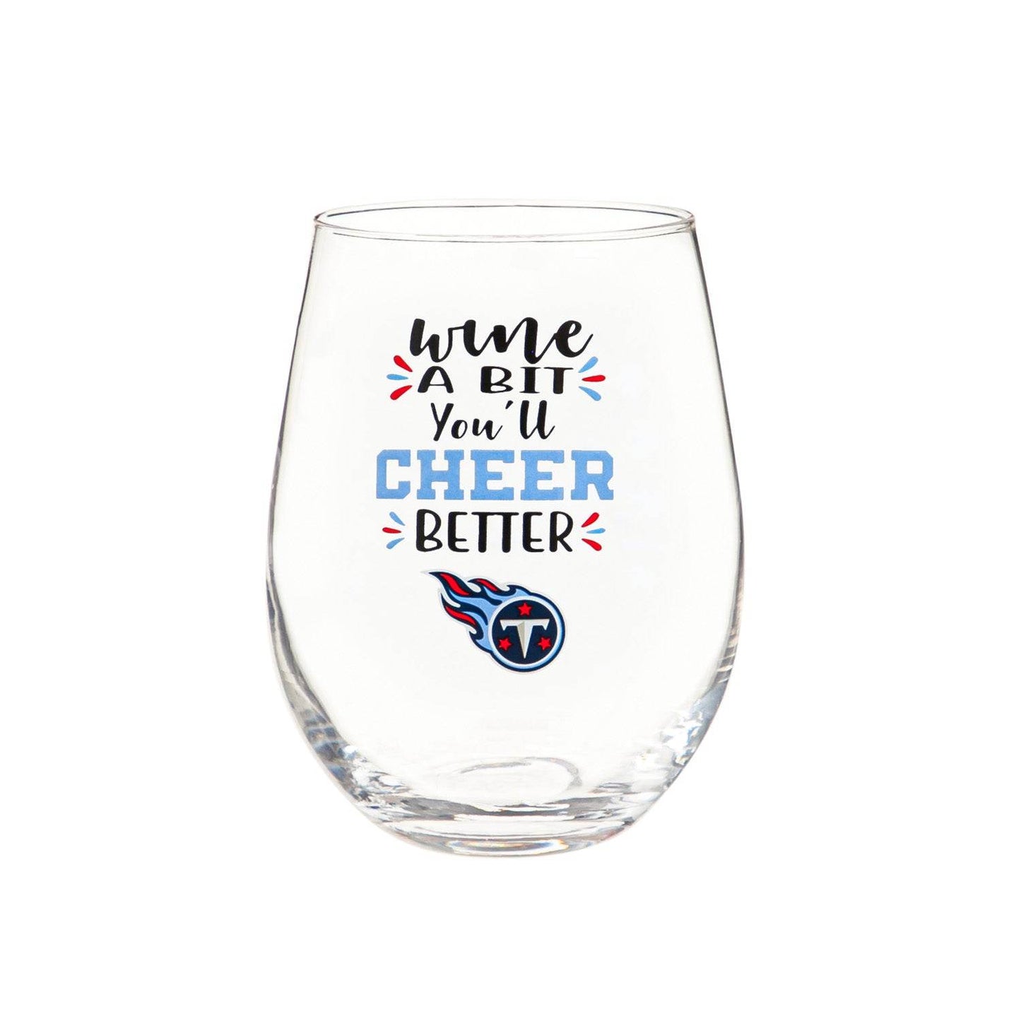 Tennessee Titans 17oz Stemless Wine Glass Gift Boxed - ToylandEU