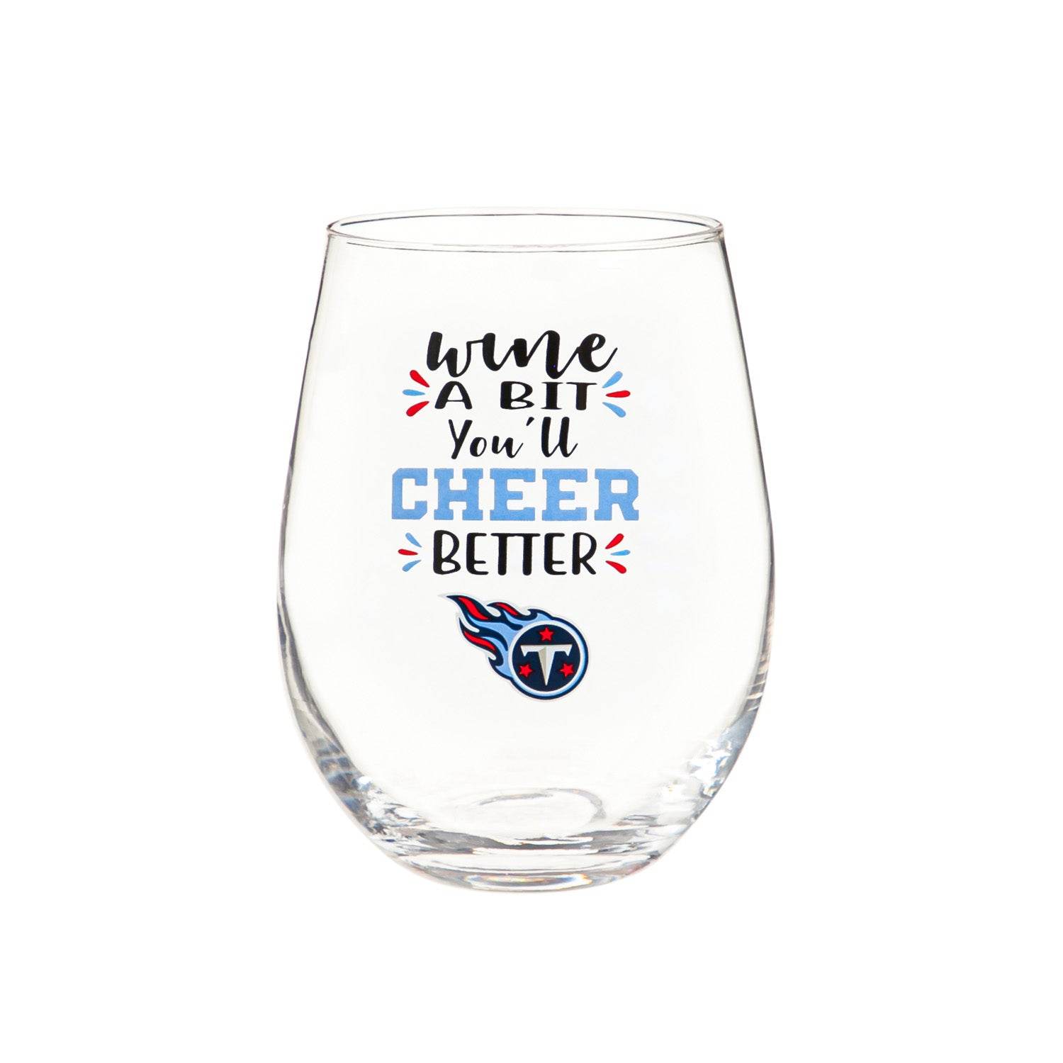 Tennessee Titans 17oz Stemless Wine Glass Gift Boxed - ToylandEU