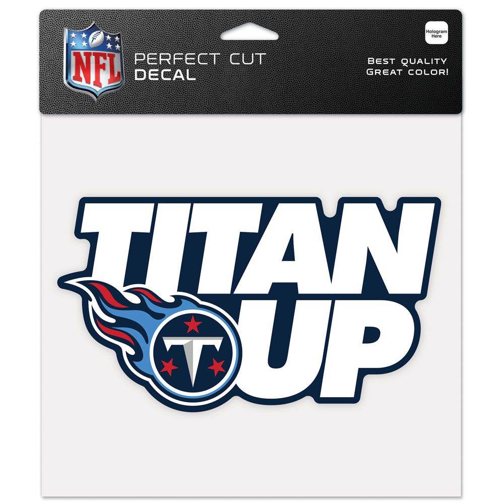Tennessee Titans 8x8 Perfect Cut Color Slogan Decal - ToylandEU