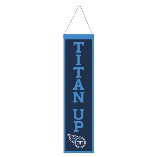 Tennessee Titans Banner Wool 8x32 Heritage Slogan Design - ToylandEU