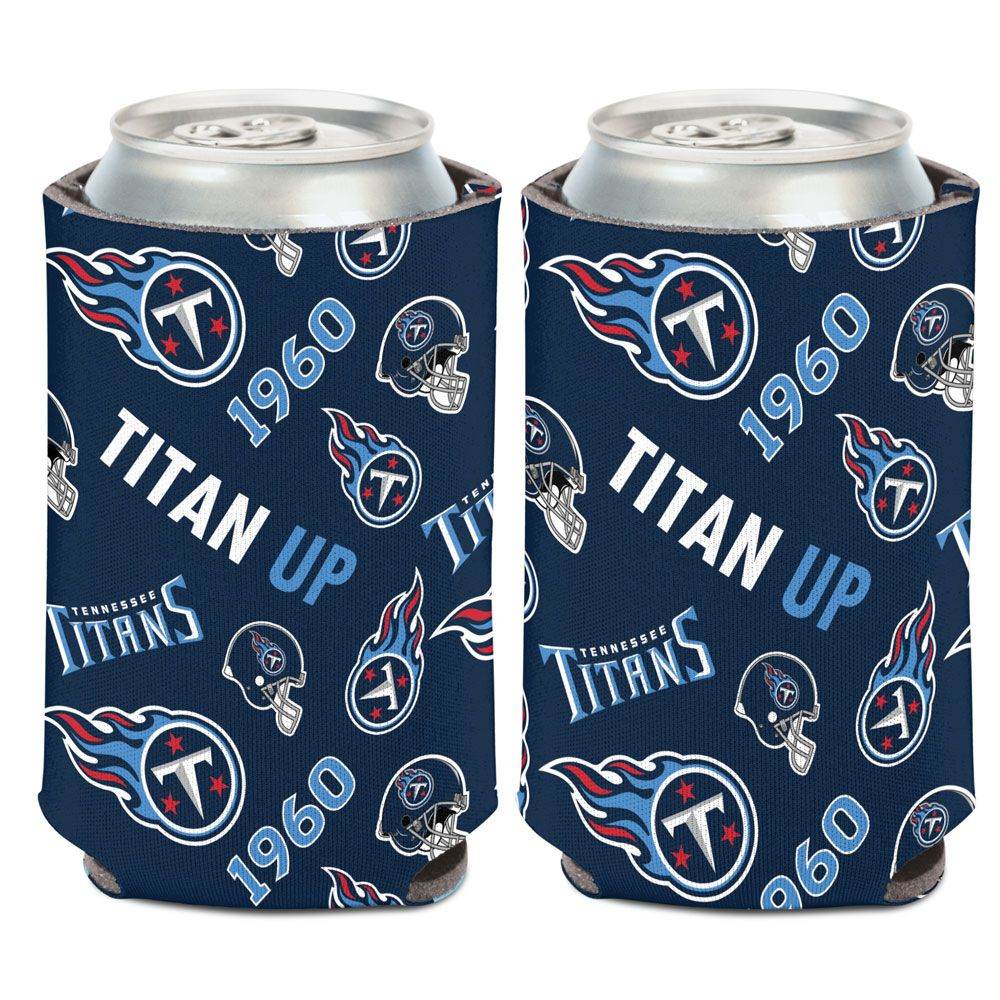 Tennessee Titans Can Cooler Scatterprint Design 12 Oz Foam - ToylandEU