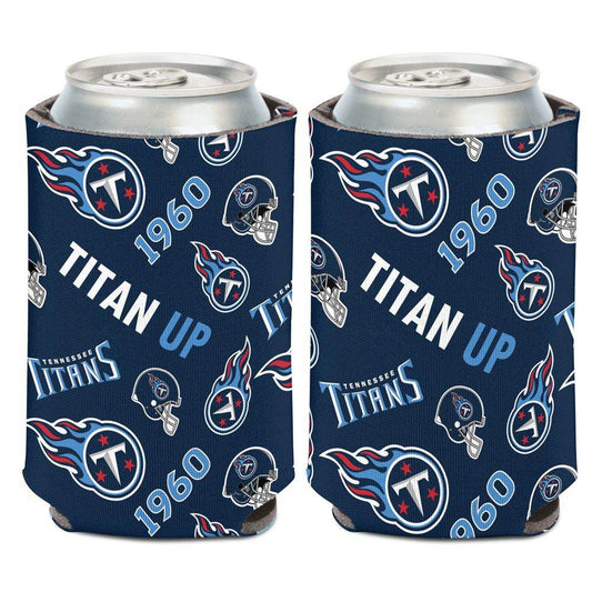 Tennessee Titans Can Cooler Scatterprint Design 12 Oz Foam - ToylandEU