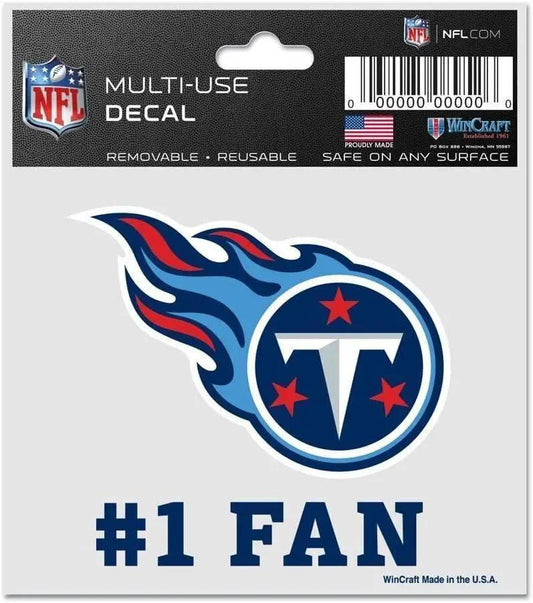  Tennessee Titans Decal 3x4 Multi Use Number One Fan -  ToylandEU™