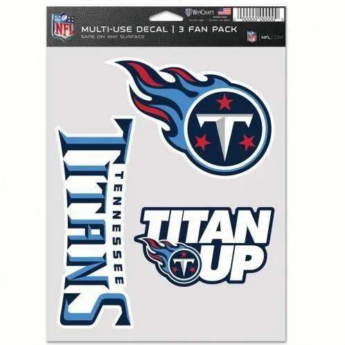 Tennessee Titans Decal Set 3 Pack Multi Use Indoor Surfaces - ToylandEU