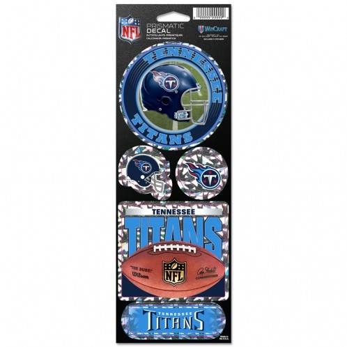 Tennessee Titans Die Cut Prismatic Decal 4x11 Sheet Sticker - ToylandEU