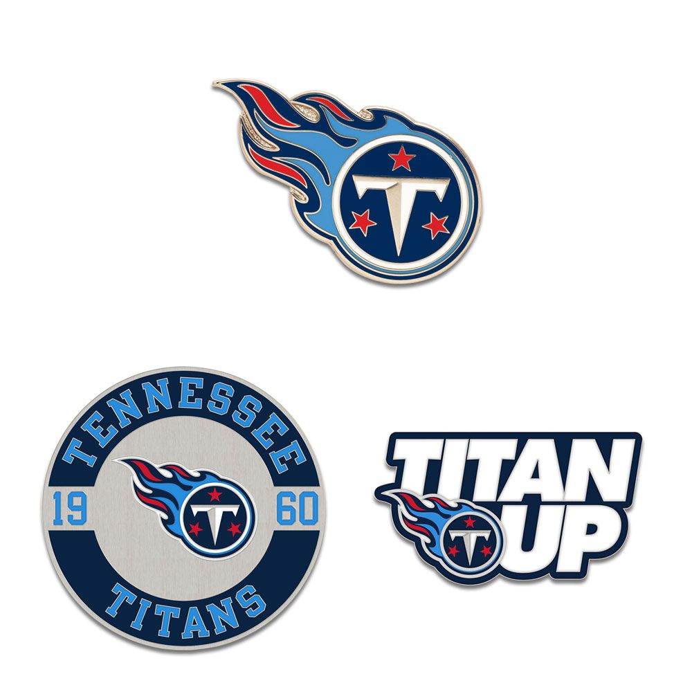 Tennessee Titans Enamel Pin Set Three Piece Collectible - ToylandEU