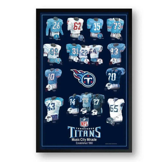  Tennessee Titans Framed Print 10x13 Uniform Heritage -  ToylandEU™
