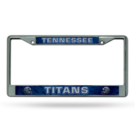 Tennessee Titans License Plate Frame Chrome Printed Insert - ToylandEU